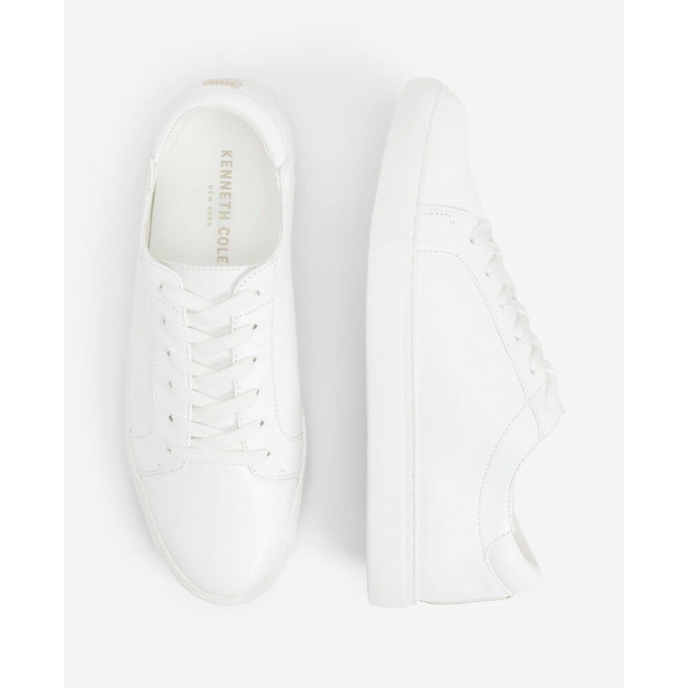 Kenneth Cole Kam Sneakers Womens 8.5 White Low Top Lace Up - Picture 3 of 7